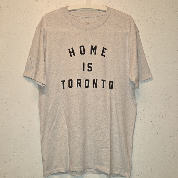 Peace Collective Other - 'Home is Toronto' Heather Gray Unisex T-Shirt (Large)